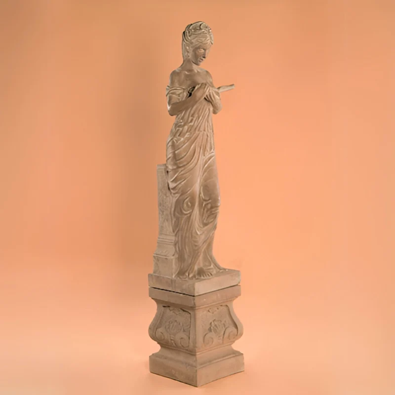 Marsala Woman Concrete Garden Statue - Fiore #745