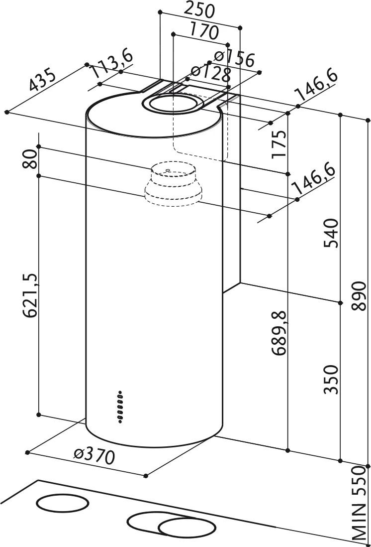 CAPPA CYLINDRA PLUS WH GLOSS A37/2