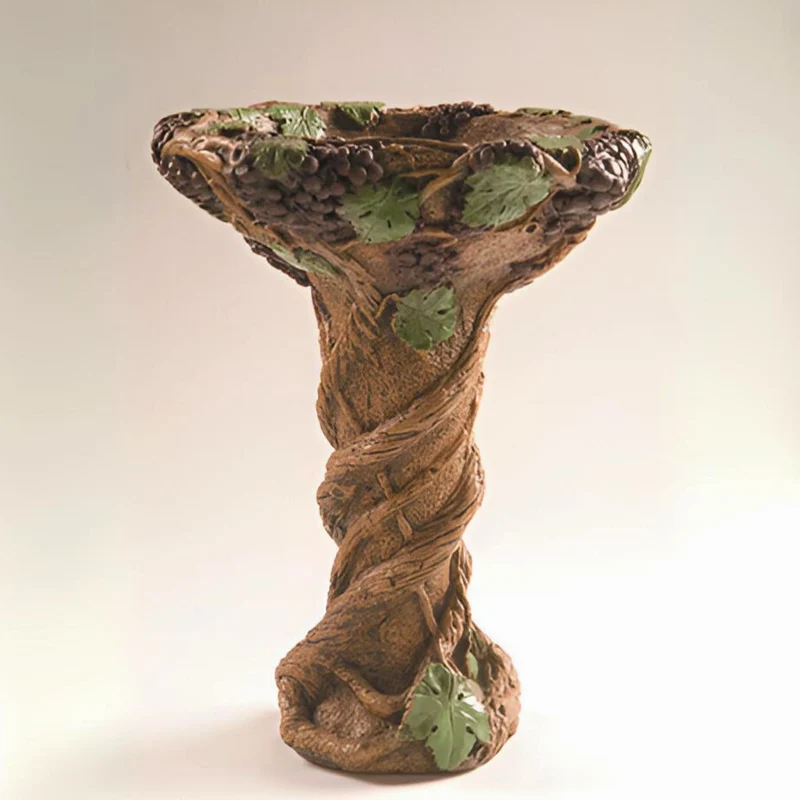 Vineyard Concrete Bird Bath - Fiore #413