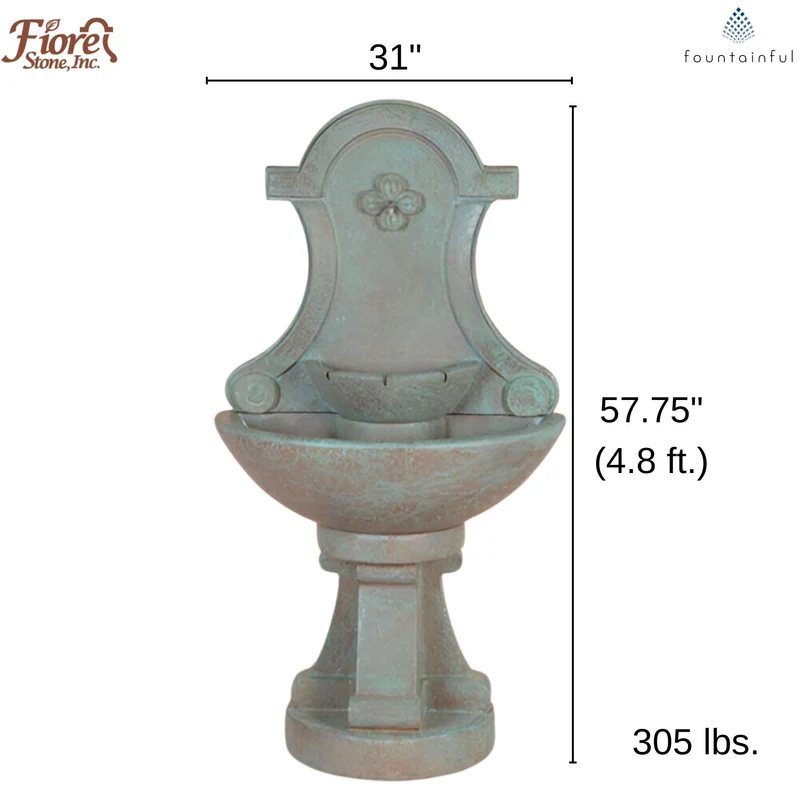 Fiore Concrete Wall Fountain - Fiore #2077