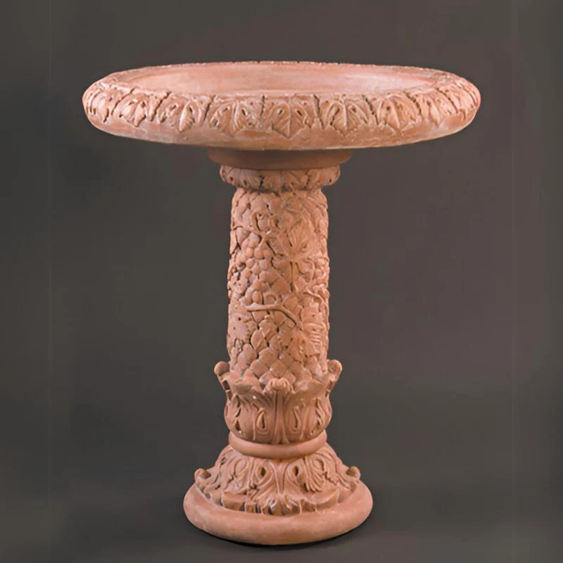 Grape Concrete Bird Bath - Fiore #418