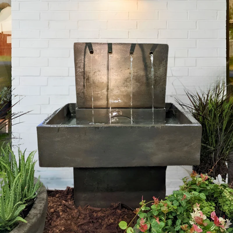 Mystic Streams Concrete Wall Fountain - Fiore #263