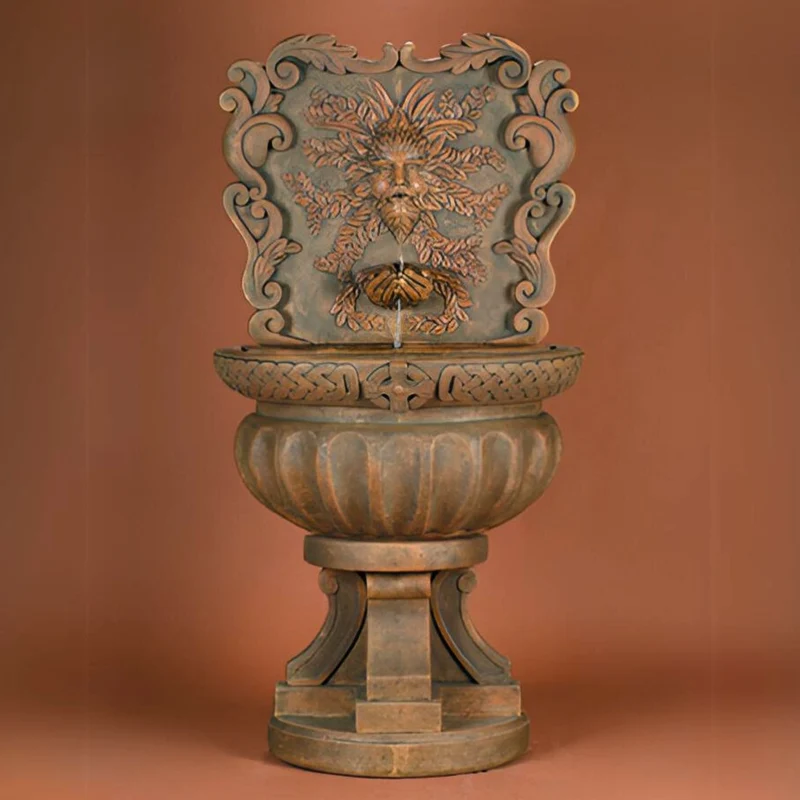 Green Man Concrete Wall Fountain - Fiore #248
