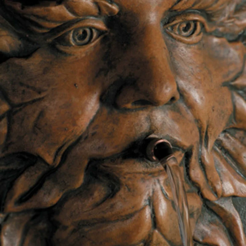 Green Man Concrete Wall Fountain - Fiore #248