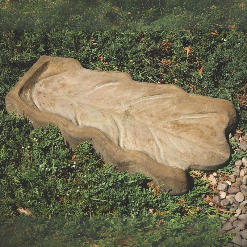 "Leaf" Concrete Gutter Splash Block - Massarellis #1998