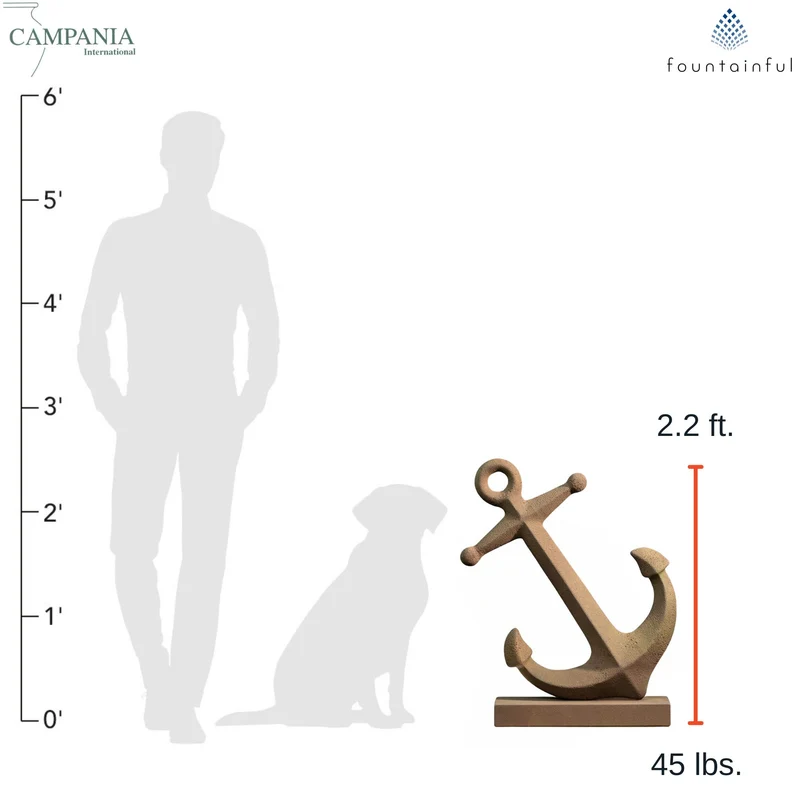 Anchors Aweigh Concrete Garden Statue - Campania #S531