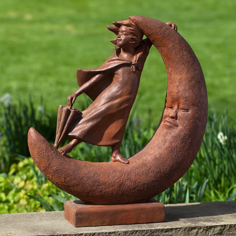 Once Upon a Moon Concrete Garden Statue - Campania #S491
