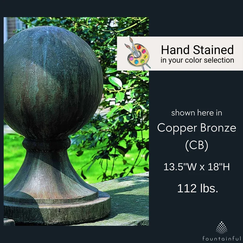 Large Sphere Concrete Garden Statue - Campania #S204