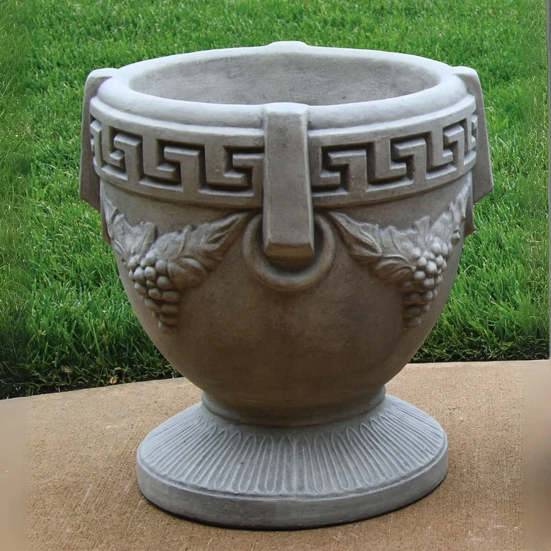 Grecian Urn Concrete Planters - Massarellis