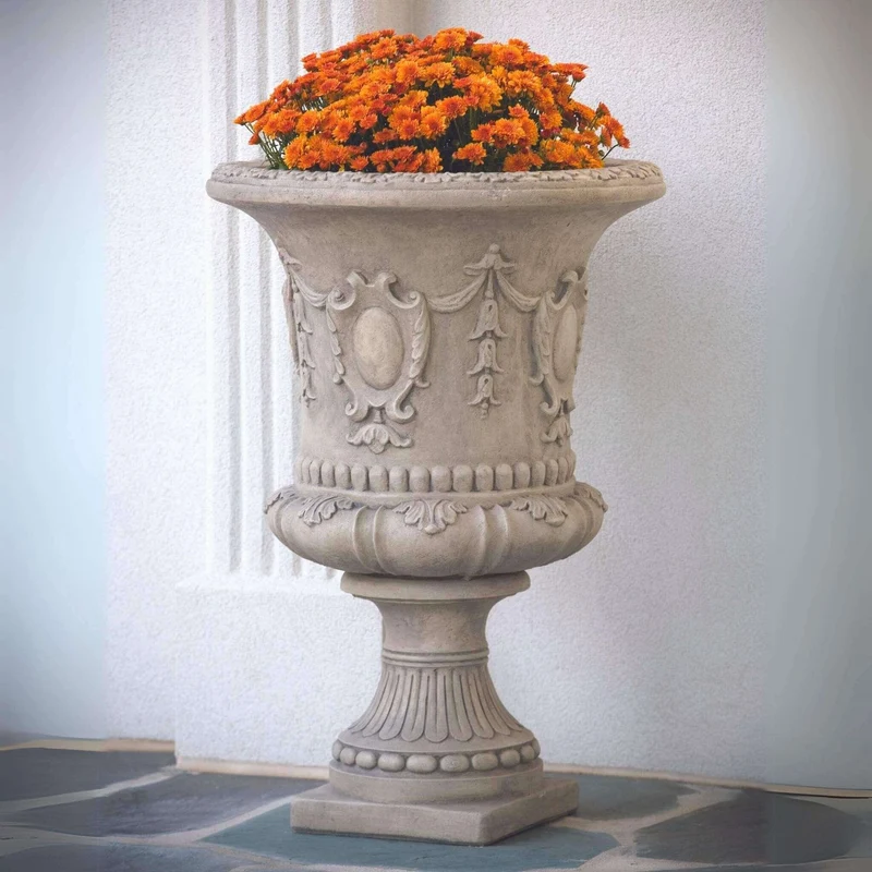 Venetian Concrete Urn Planter - Massarellis #6960