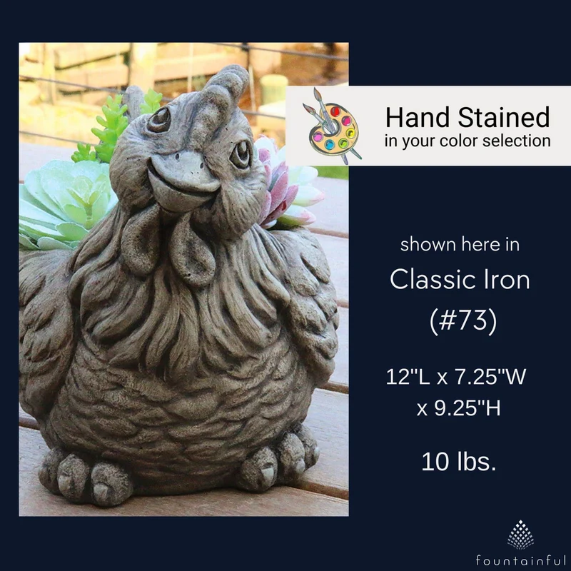 Hannah The Hen Concrete Planter - Massarellis #6087