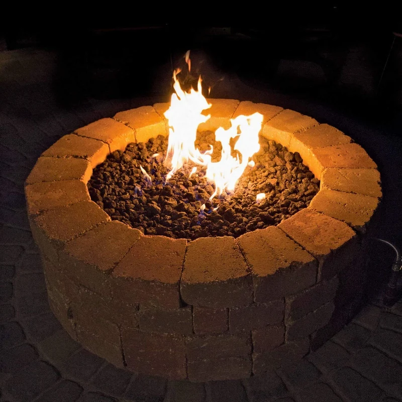 DIY Round Gas Fire Pit Kit