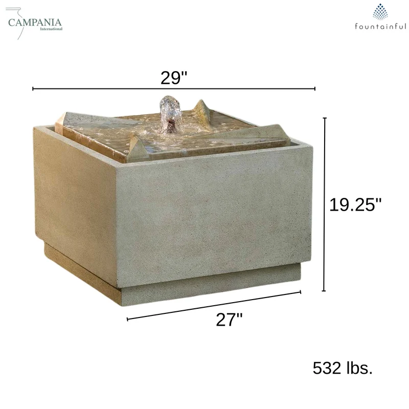 Parallax Concrete Fountain - Campania #FT430