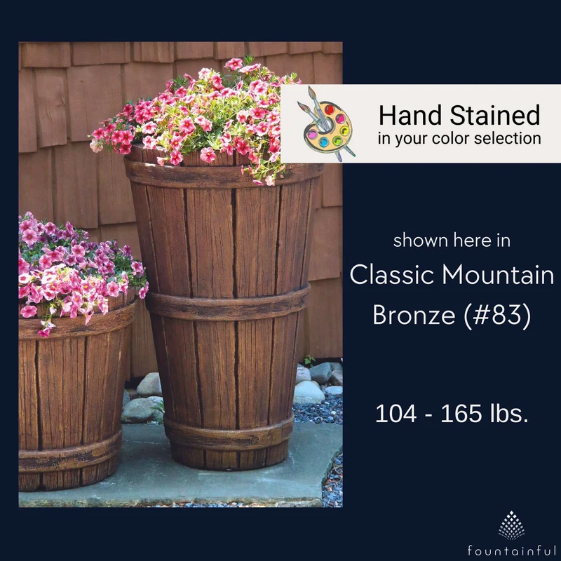 Castaway Round Concrete Planters - Massarellis
