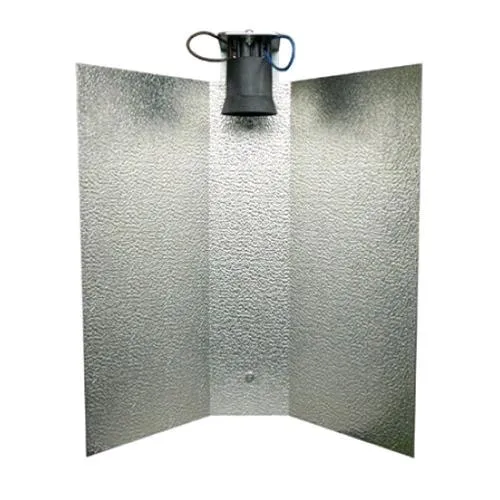RIFLETTORE TRAPEZOIDALE PER CFL E HPS CON CURVA RINFORZATA