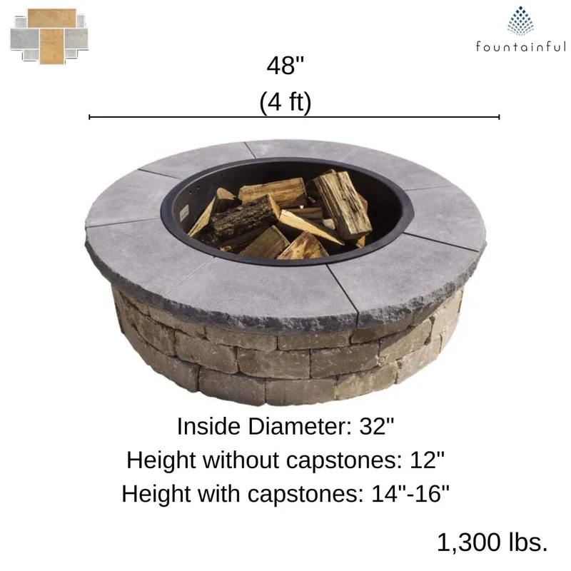 DIY Round Wood Burning Fire Pit Kit
