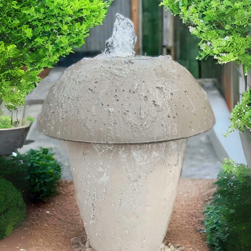 Mushroom GFRC Concrete Fountain