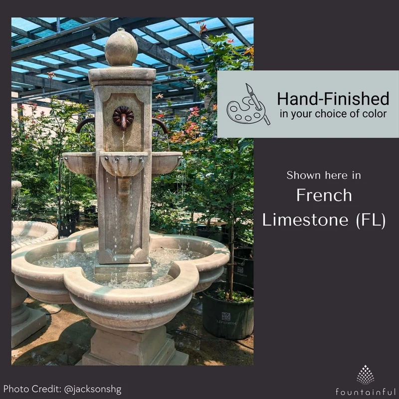 Catalina Terrace Concrete Fountain - Giannini #1722