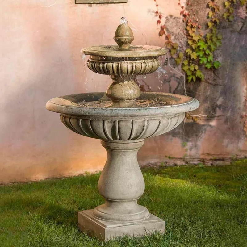 Longvue 2-Tier Concrete Fountain - Campania #FT225