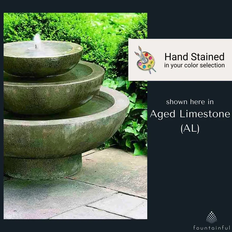 Platia 3-Tier Concrete Fountain - Campania #FT34