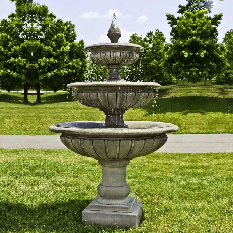 Longvue 3-Tier Concrete Fountain - Campania #FT240