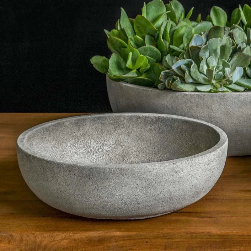 Terrace Bowl Small Concrete Planter - Campania #P898
