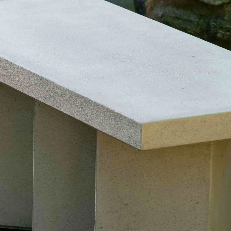 Accordion Long Concrete Garden Bench - Campania #BE151