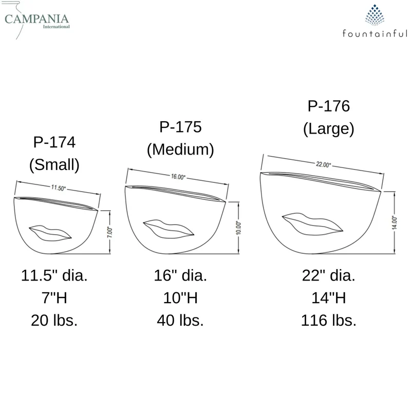 Faccia Concrete Planters - Campania
