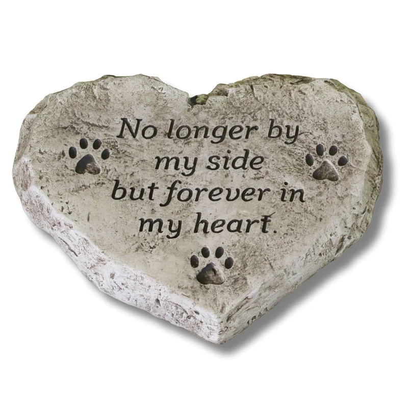 Loss of a Pet Memorial Concrete Garden Greeting Stone - Massarellis #1843