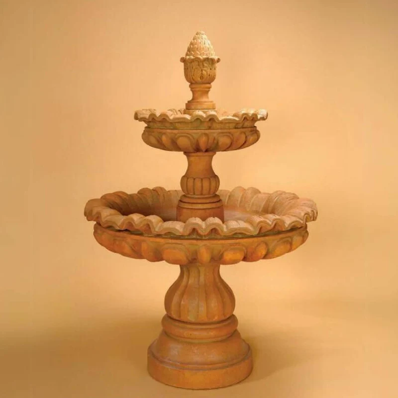 Murano 2-Tier Concrete Fountain - Giannini #1242