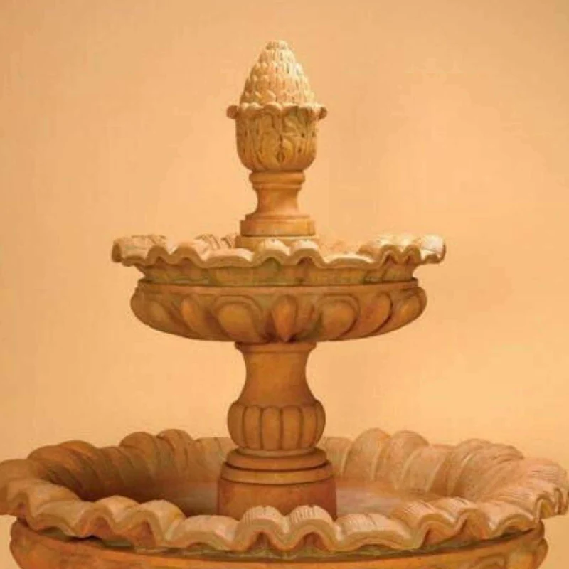 Murano 2-Tier Concrete Fountain - Giannini #1242