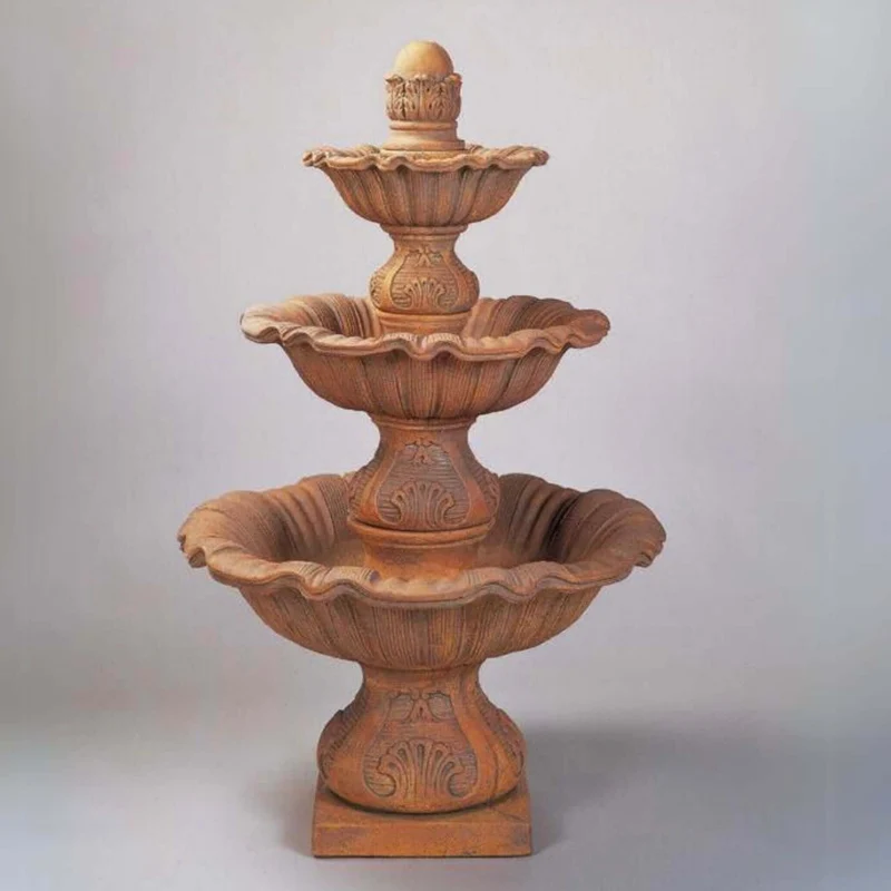 Regina 3-Tier Concrete Fountain - Giannini #1027