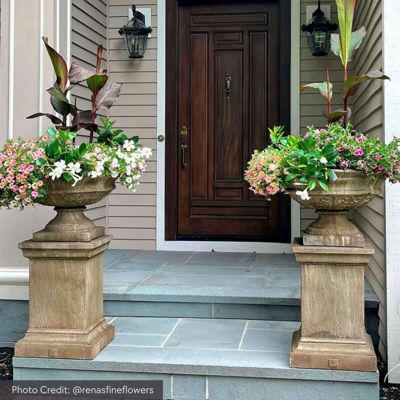 Coachhouse Concrete Urn Planter - Campania #P595