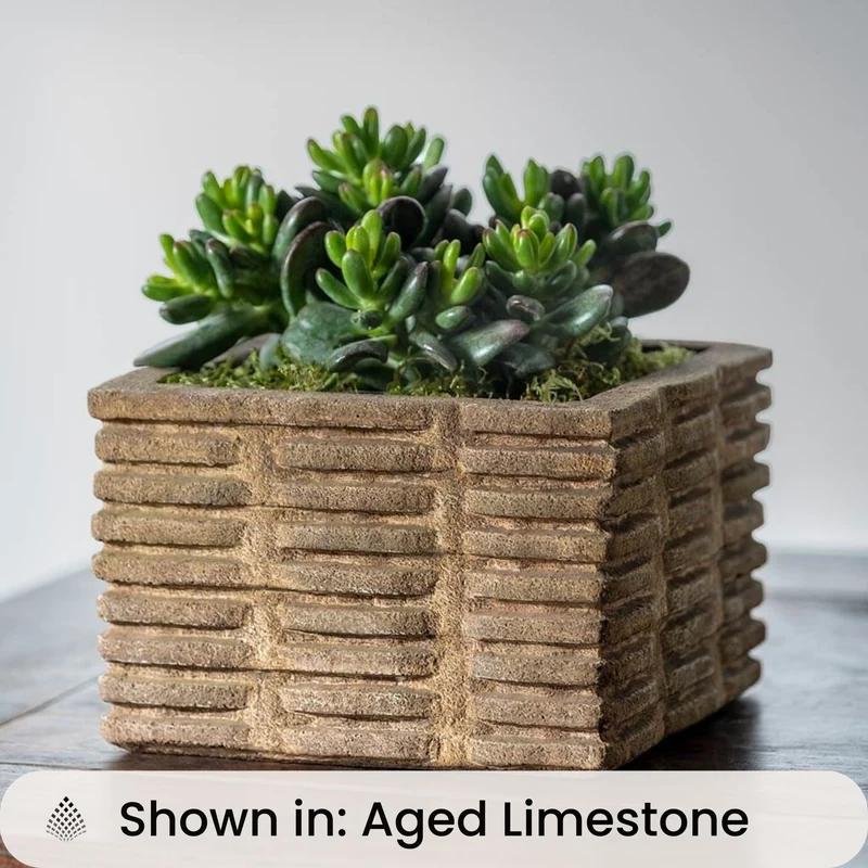 Weft "Woven" Concrete Box Planters - Campania