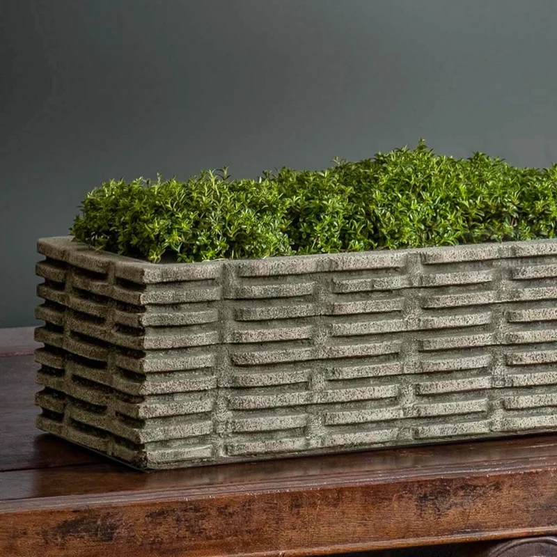 Weft "Woven" Concrete Box Planters - Campania