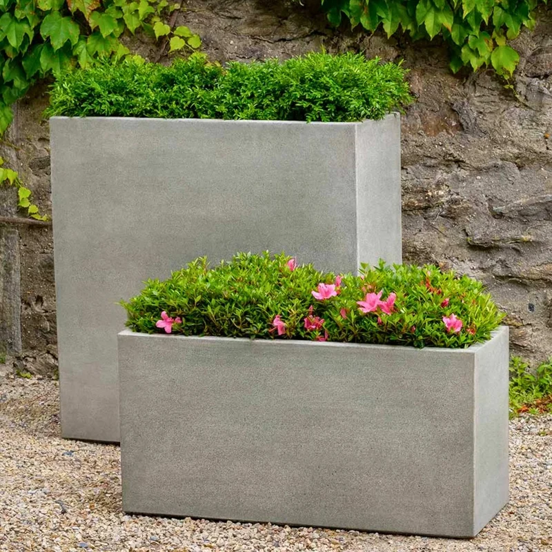 Metro Concrete Box Planters - Campania