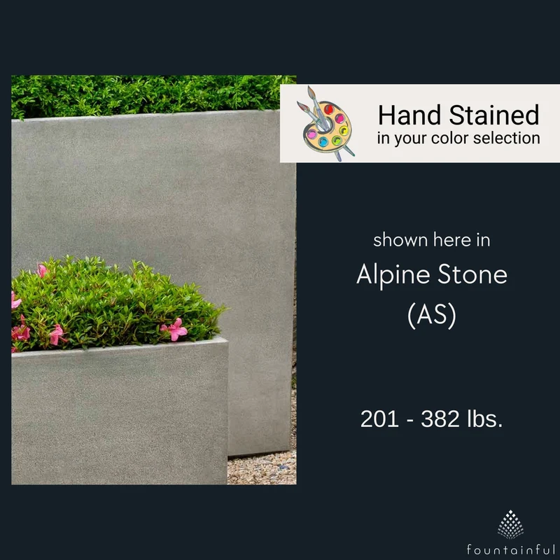 Metro Concrete Box Planters - Campania