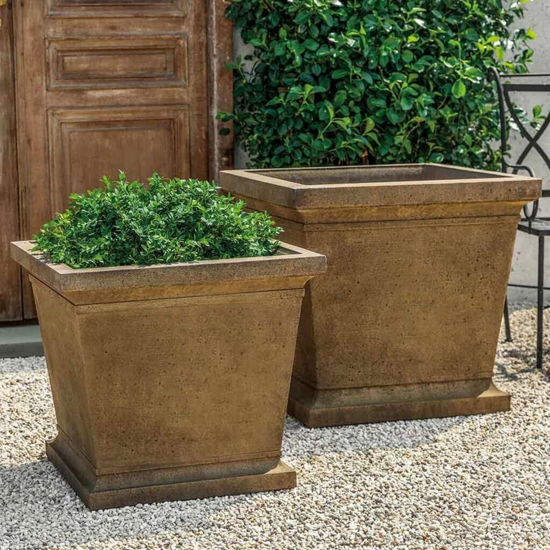 Madison Concrete Box Planters - Campania
