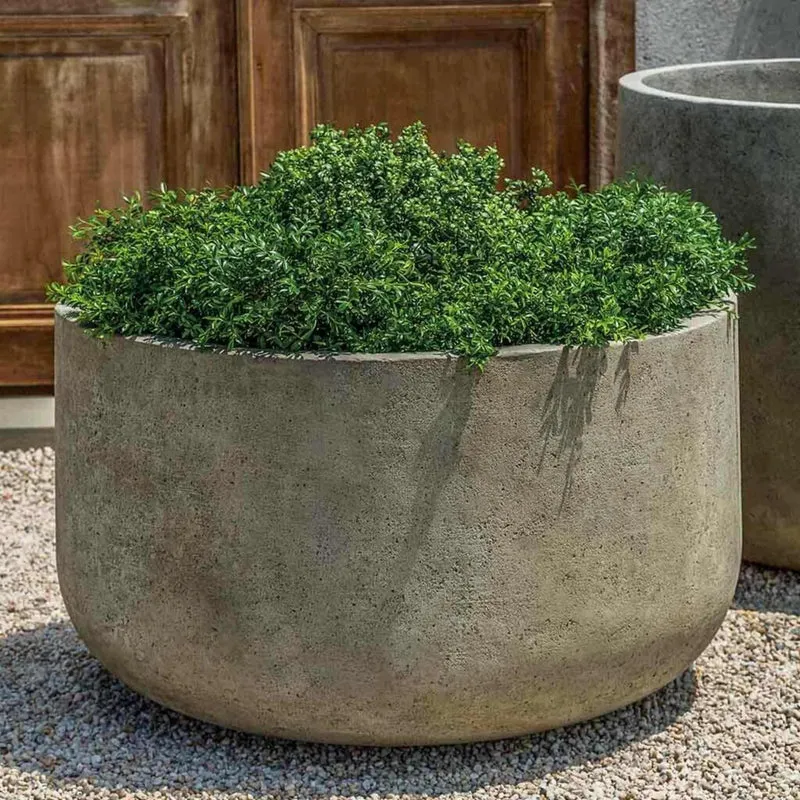 Tribeca Low Series Concrete Planters - Campania
