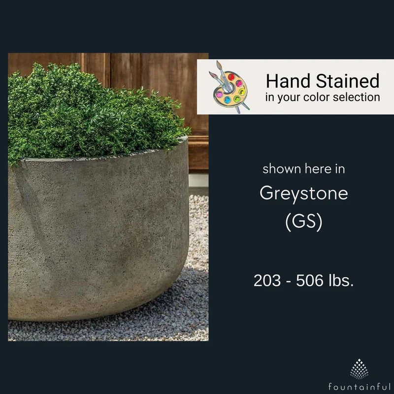 Tribeca Low Series Concrete Planters - Campania