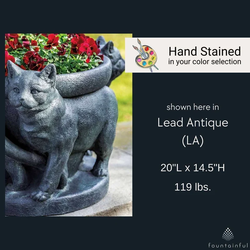 Cats Concrete Planter - Campania #P859