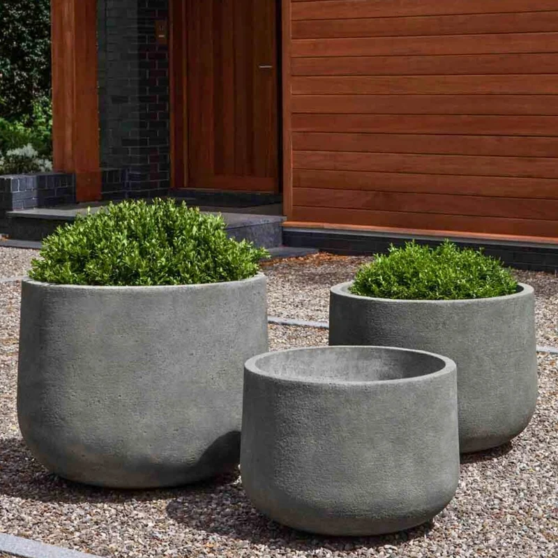 Tribeca Large Series Concrete Planters - Campania