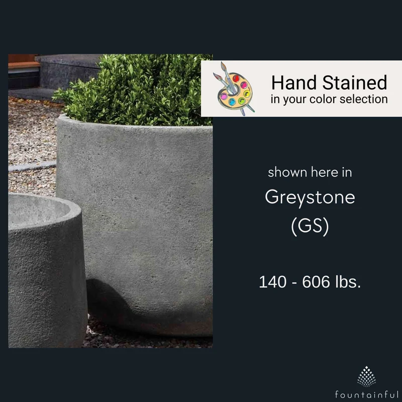 Tribeca Large Series Concrete Planters - Campania