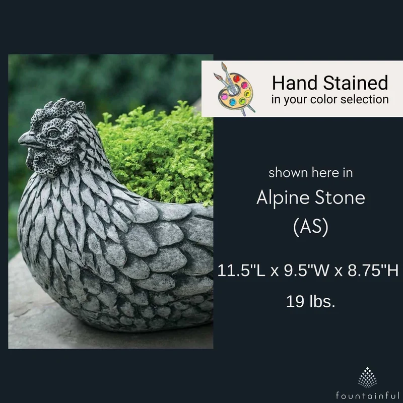 Chicken Concrete Planter - Campania #P715