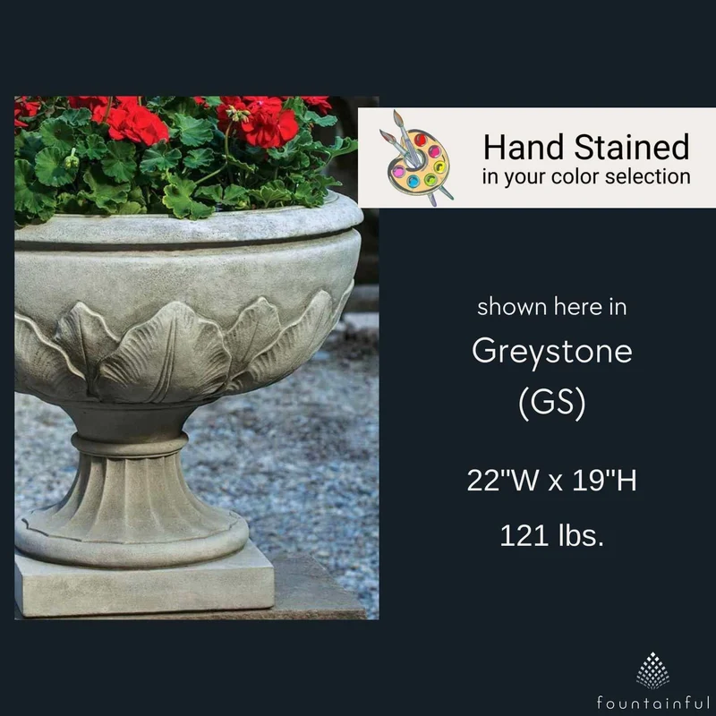 The Elms Concrete Urn Planter - Campania #P685