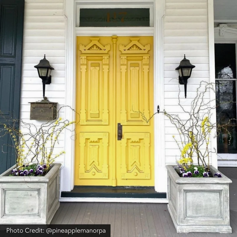 Orleans Concrete Box Planters - Campania