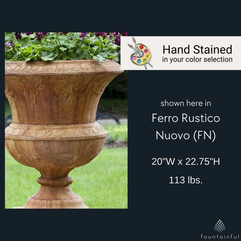 Smithsonian Flight of Fancy Concrete Urn Planter - Campania #P524