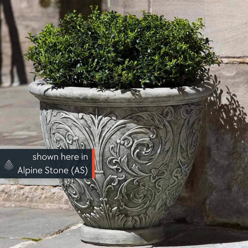 Arabesque Large Concrete Planters - Campania