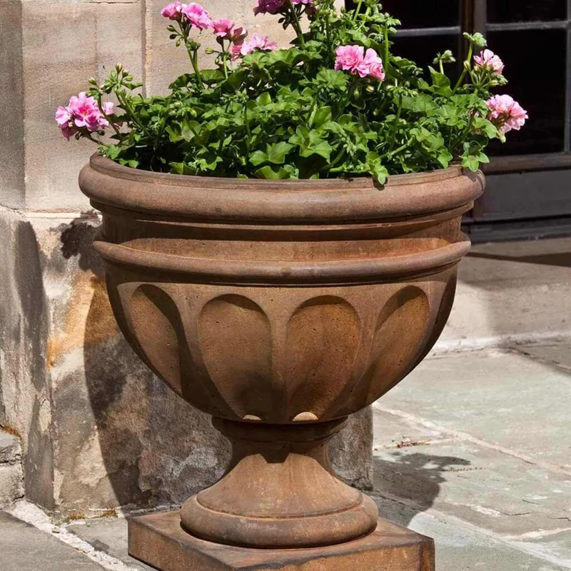 Augusta Concrete Urn Planter - Campania #P490