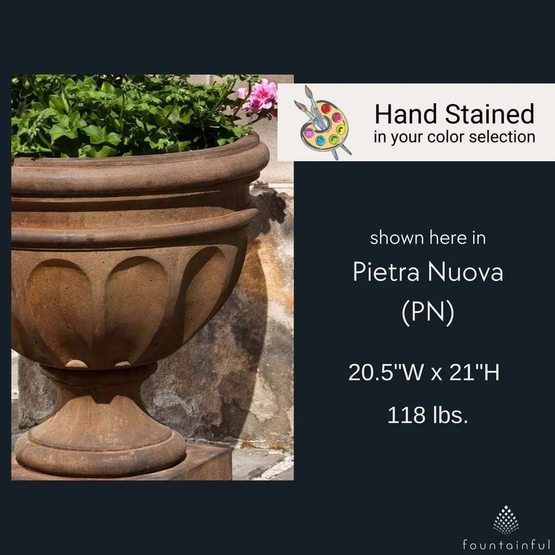 Augusta Concrete Urn Planter - Campania #P490
